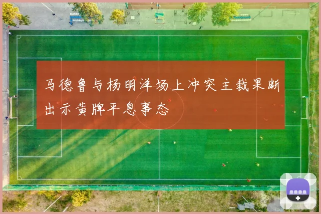 马德鲁与杨明洋场上冲突主裁果断出示黄牌平息事态
